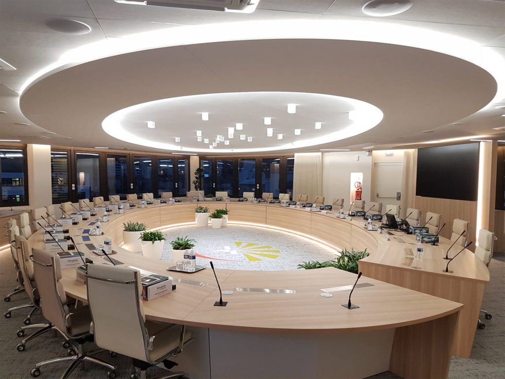 aménagement végétal plantes salle de réunion